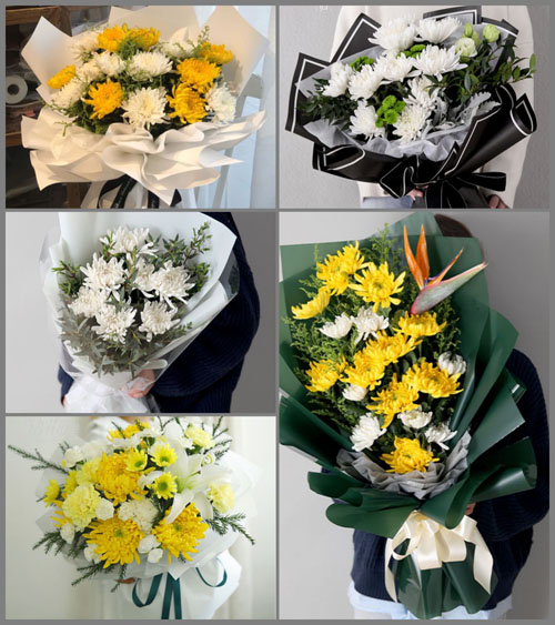 四川达州宣汉县峰城镇白事花束代送